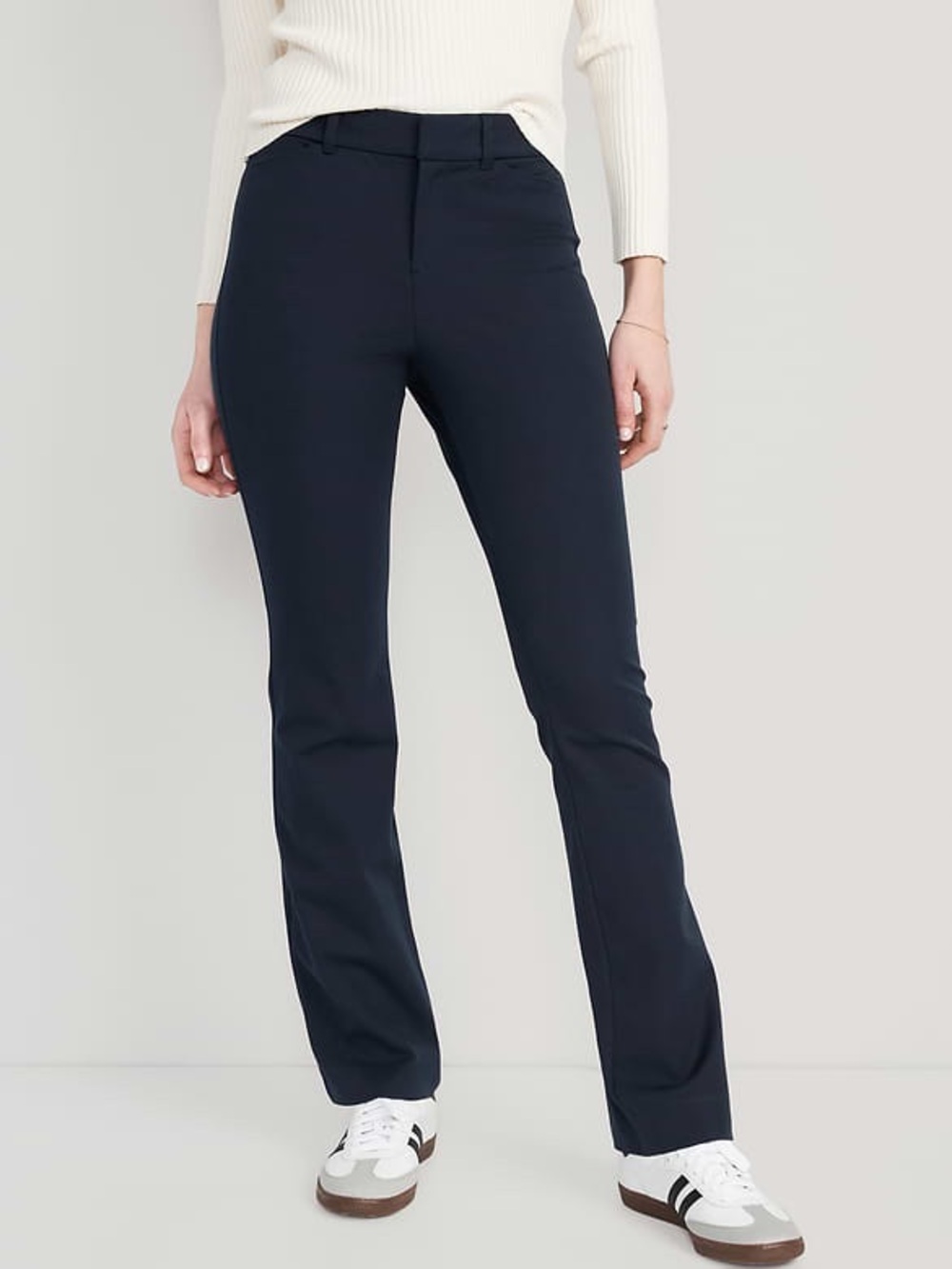 Old Navy Navy Blue High Rise Pixie Flare Pants Size 18
